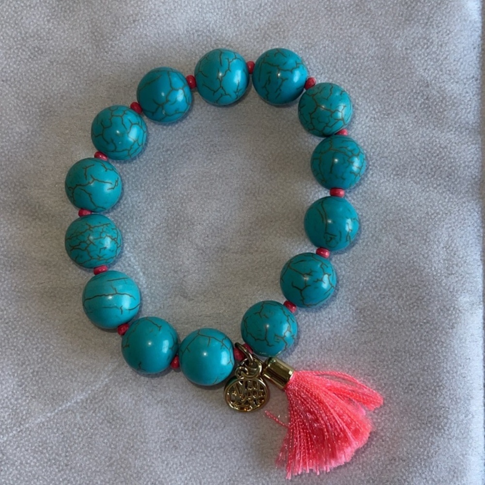 Brand New Lily Pulitzer Beaded Bracelet - Seaside Aqua